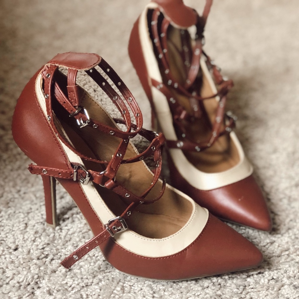 Maroon red burgundy heels